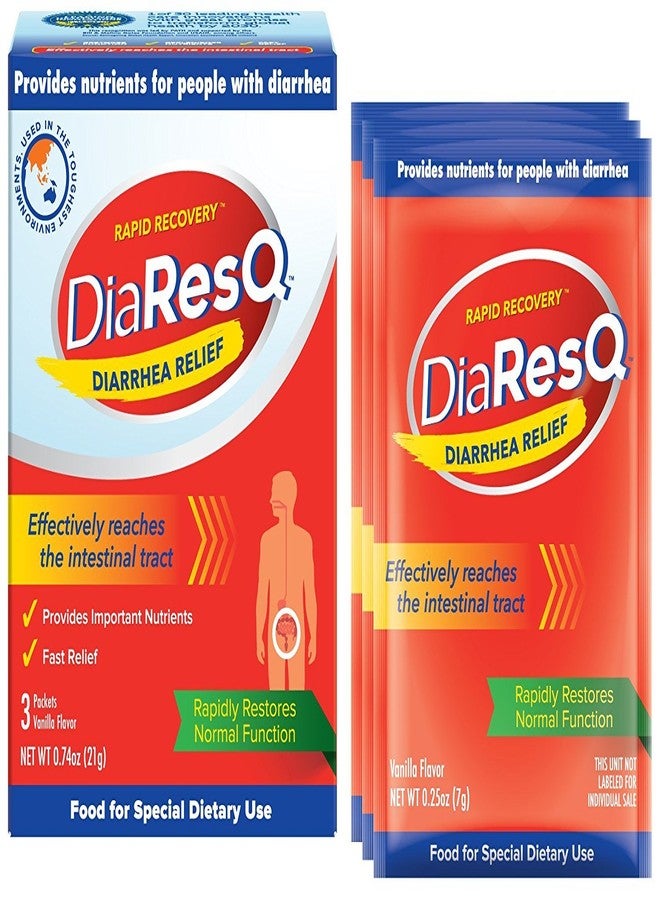 DiaResQ Rapid Recovery Diarrhea Relief - 3 Count (Pack of 2