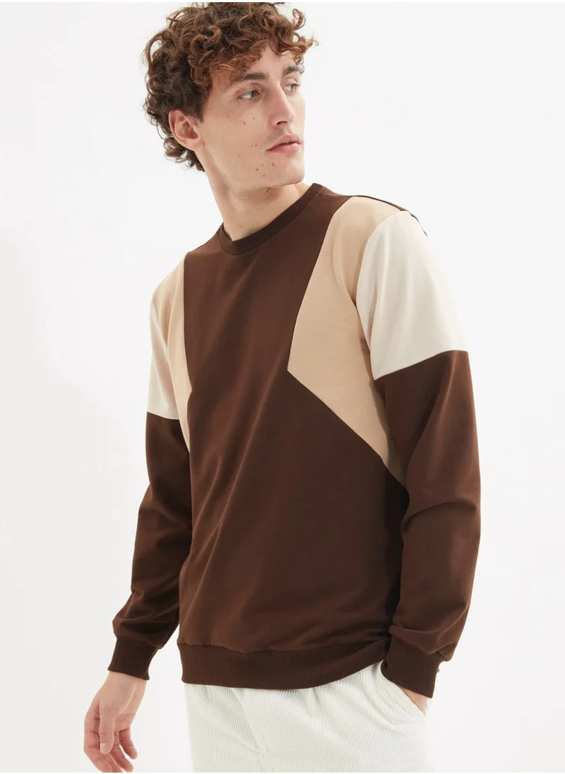 trendyol Color Block Sweatshirt