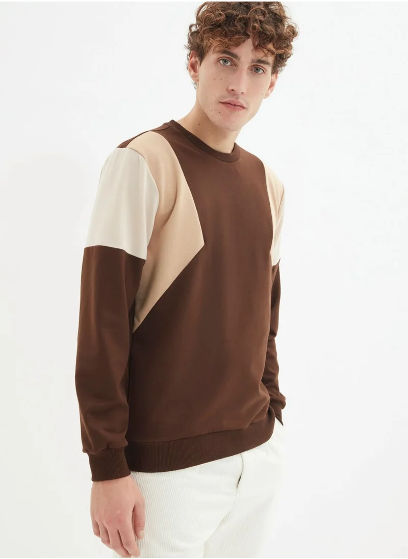 trendyol Color Block Sweatshirt