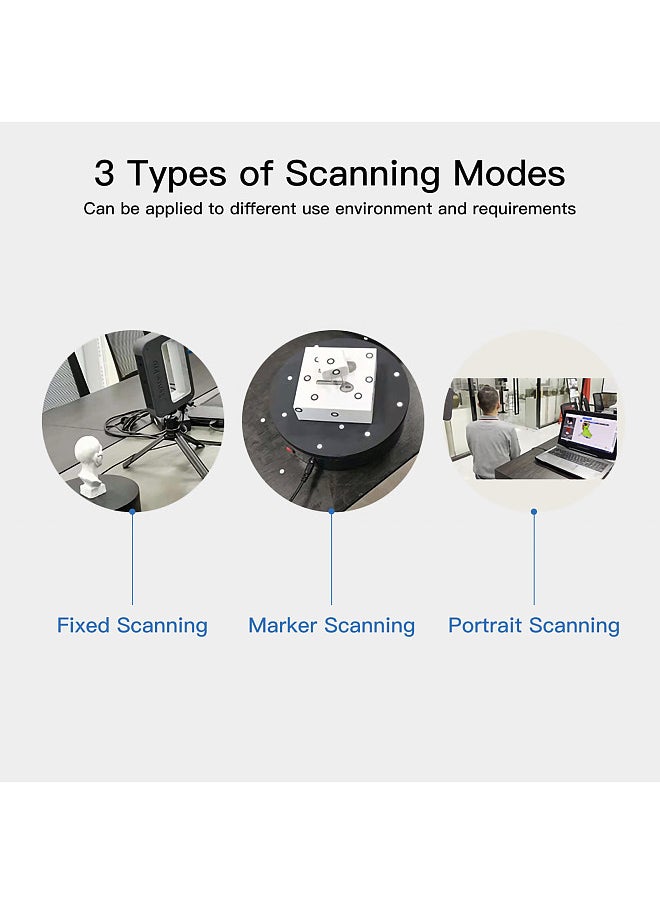 Generic - Sense Pro Handheld Mobile 3D Scanner Portable 3D Modeling Scanner High Precision Accuracy 0.3mm Support OBJ/STL/PLY Output - Image 1