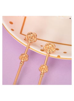 KASTWAVE Rose Gold Tea Spoons, Long Handle Coffee Dessert Spoon, Cute Demitasse Spoon for Stirring Drink Milkshake, 20 Pcs  - Image 5