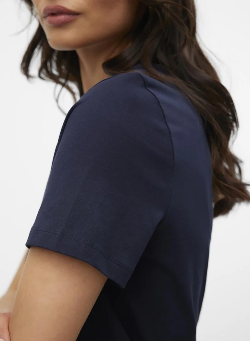Vero Moda Night Sky VMPAULINA SS T-SHIRT JRS NOOS for Women | Best Price UAE