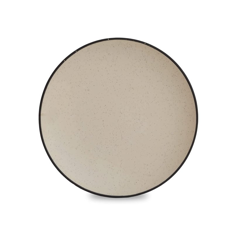 VolCraft Ceramic Large Full Size Dinner Plates, Dinnerware Serving Plate Thali, Ceramic Plates for Dinner Size 10 inch | Microwave White Matte & Dishwasher Safe Set of 2 Plates - Image 5