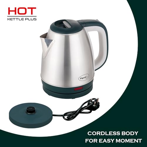 Pigeon by Stovekraft Hot Plus Electric Kettle (16245) with Stainless Steel Body, 1.5 litre, used for boiling Water, making tea and coffee, instant noodles, soup etc. (Green) - Image 4