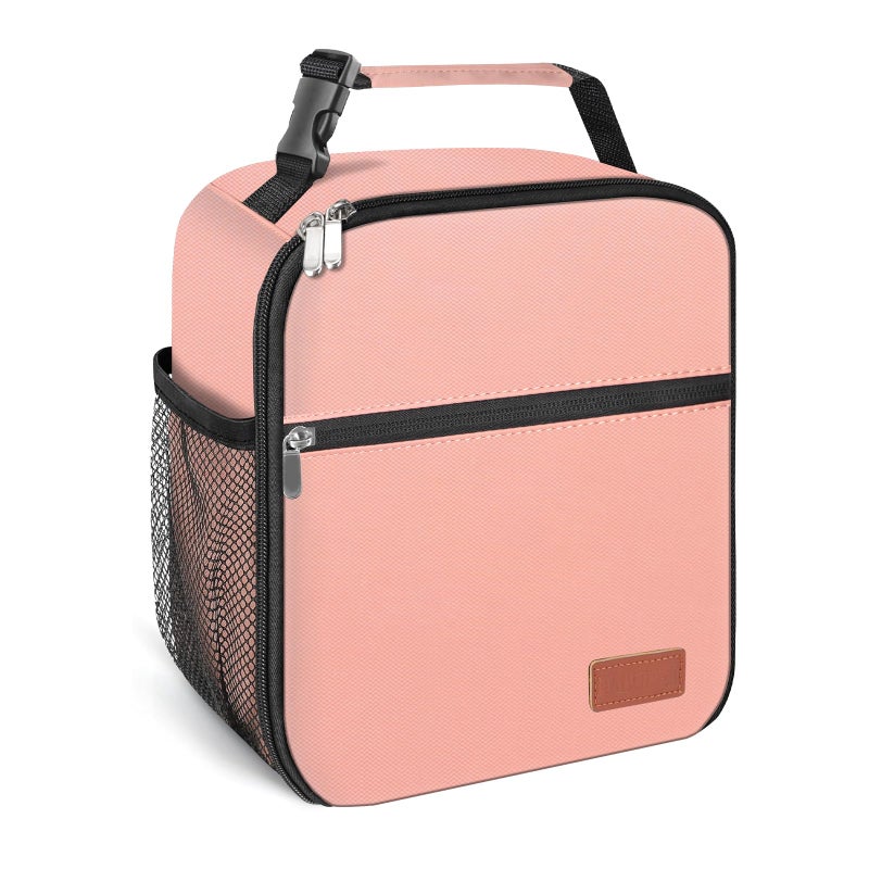 HABOPET Lunch Box for Men Women Durable Lunch Bag for Adults Reusable Small Lunchbox Pink