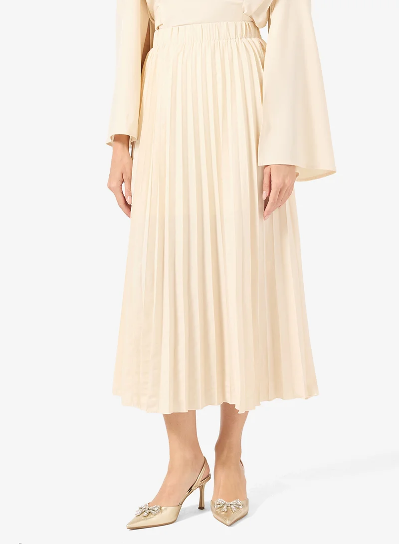 Khizana Cowl Neck Top & Skirt Set