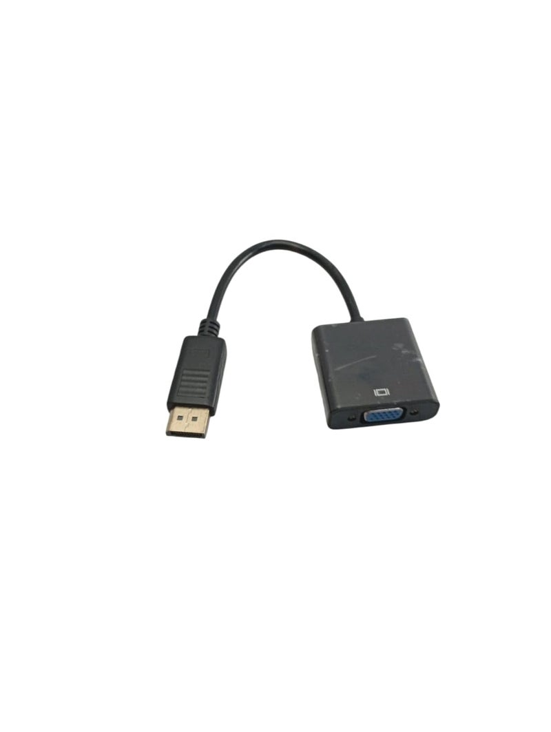 High Quality DisplayPort to VGA Adapter – Connect PC to Monitor or Projector – Black - Image 2