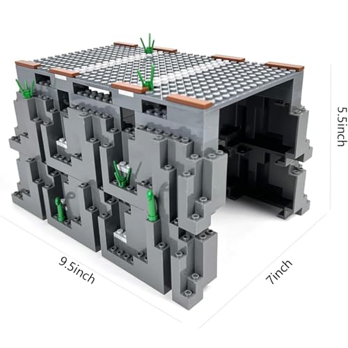 enttgo City Train Track Building Block Accessories Train Track Accessories and Railway Track Expansion are Compatible with All Major Brands Tunnel Cave - Image 5