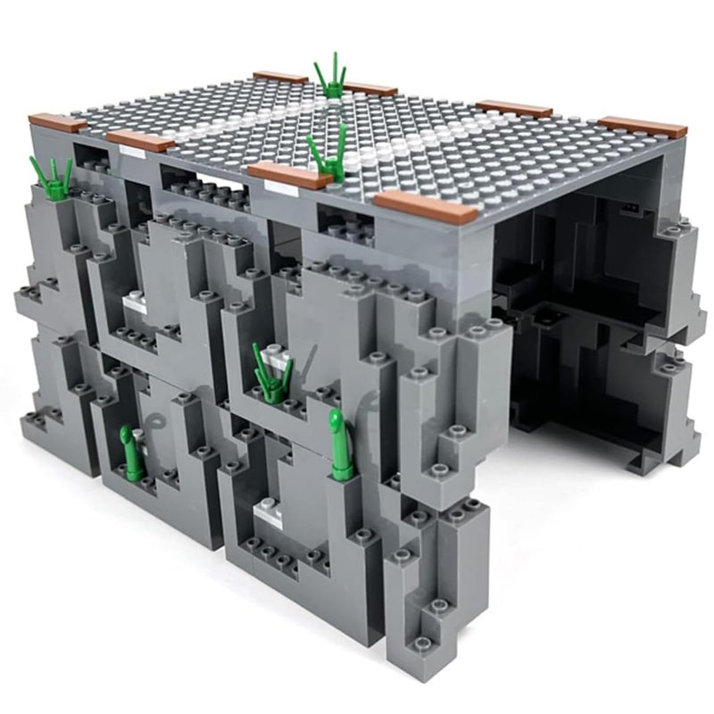 enttgo City Train Track Building Block Accessories Train Track Accessories and Railway Track Expansion are Compatible with All Major Brands Tunnel Cave - Image 3
