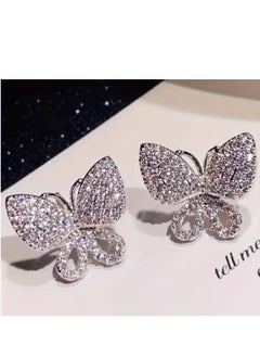 Women gift Sterling Silver 925 Butterfly With Zirconium