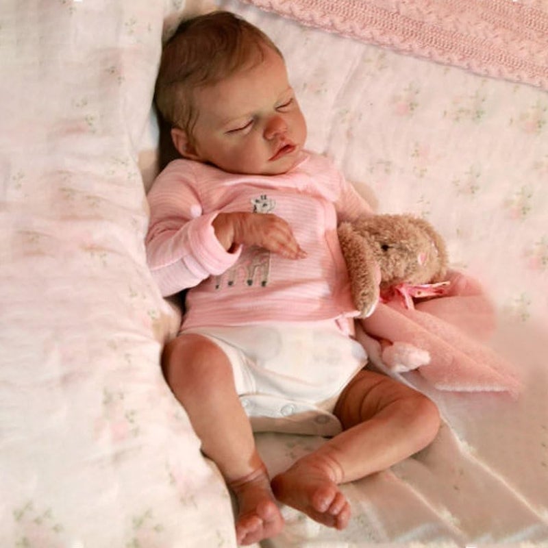 KOKOMANDY Cute Reborn Baby Dolls Full Body Silicone 18 inch Sleeping Reborn Newborn Baby Realistic Girl Real Life Silicone Babies Anatomy Correct Bath Doll Toys for Girls Age 6+ Year Old - Image 2