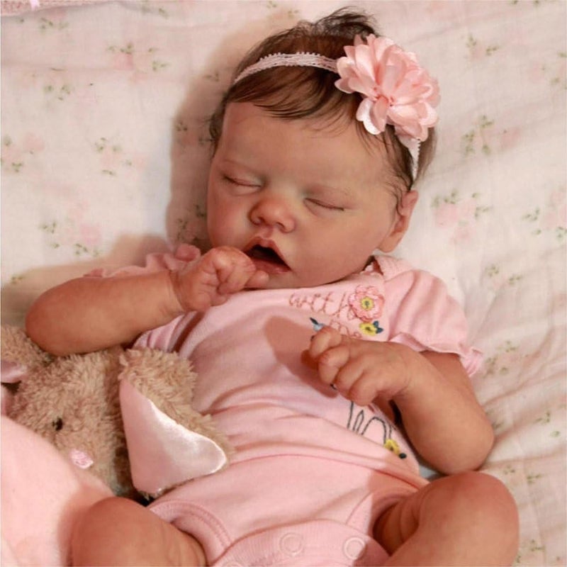 KOKOMANDY Cute Reborn Baby Dolls Full Body Silicone 18 inch Sleeping Reborn Newborn Baby Realistic Girl Real Life Silicone Babies Anatomy Correct Bath Doll Toys for Girls Age 6+ Year Old - Image 3