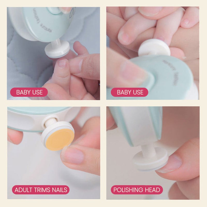 3 Grinding Heads Set Electric Manicure Nail Sharpener for Babies and Children Baby Nail Cutter Manicure - Image 3