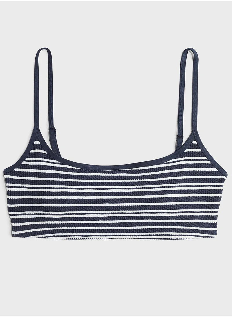 H&M Striped Bikini Top