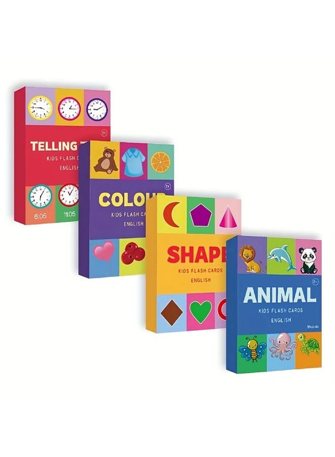 36Pcs Colourful Learning Flash Cards For Youngsters Animal Number Shape Alphabet - Image 4