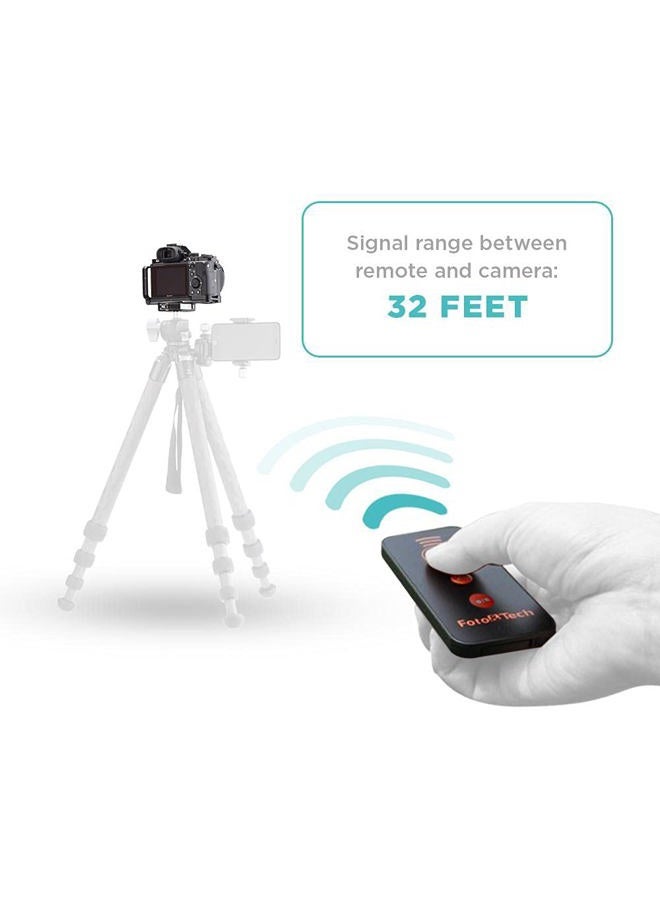 Foto&Tech IR Wireless Remote Control with Video Photo Modes Compatible with Sony A7R IV III II A7III A9 A7 A7R A7S A6600 A6500 A6400 A6300 A6000 A65 A77 A99 A900 A700 A580 NEX-7 NEX-6 (2 Pieces) - Image 4
