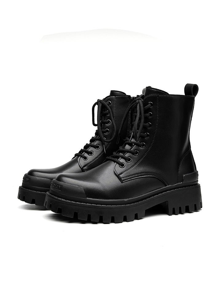 Warrior New Youth Fashion Thick Sole High Top Boots - Image 1