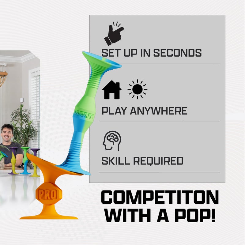Popdarts PRO Pack Game Set (Wigglenobber Target Marker) - Indoor, Outdoor Suction Cup Throwing Game - Competition with a POP - Image 3