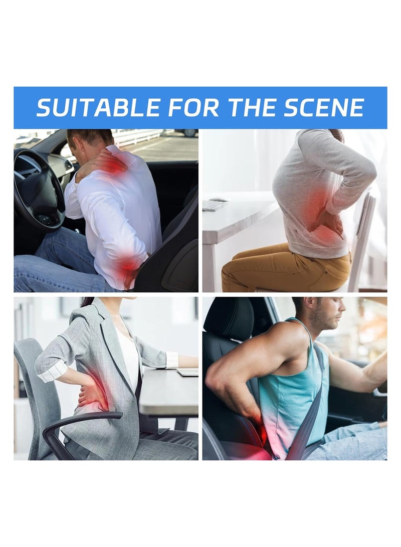 Ergonomic Lumbar Support Cushion – High-Density Memory Foam for Lower Back Pain Relief – Breathable Mesh Fabric – Adjustable Strap for Comfortable Support in Car  Office Chairs – 46x42cm - Image 5