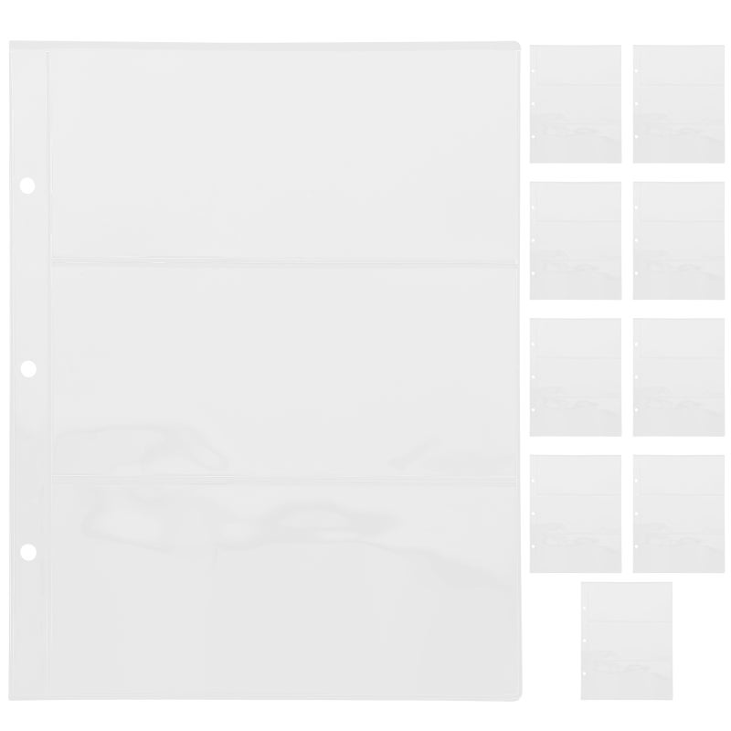 1 Bag of Banknote Storage Bags Collection Banknotes Bags Clear Stamp Protective Covers Bags - Image 1