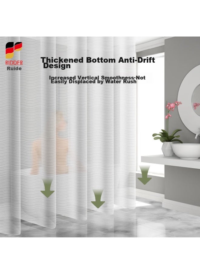 Ridder German Imported Shower Curtain, Waterproof Bathroom Shower Parion, 180*200cm And Silky Smooth - Image 2