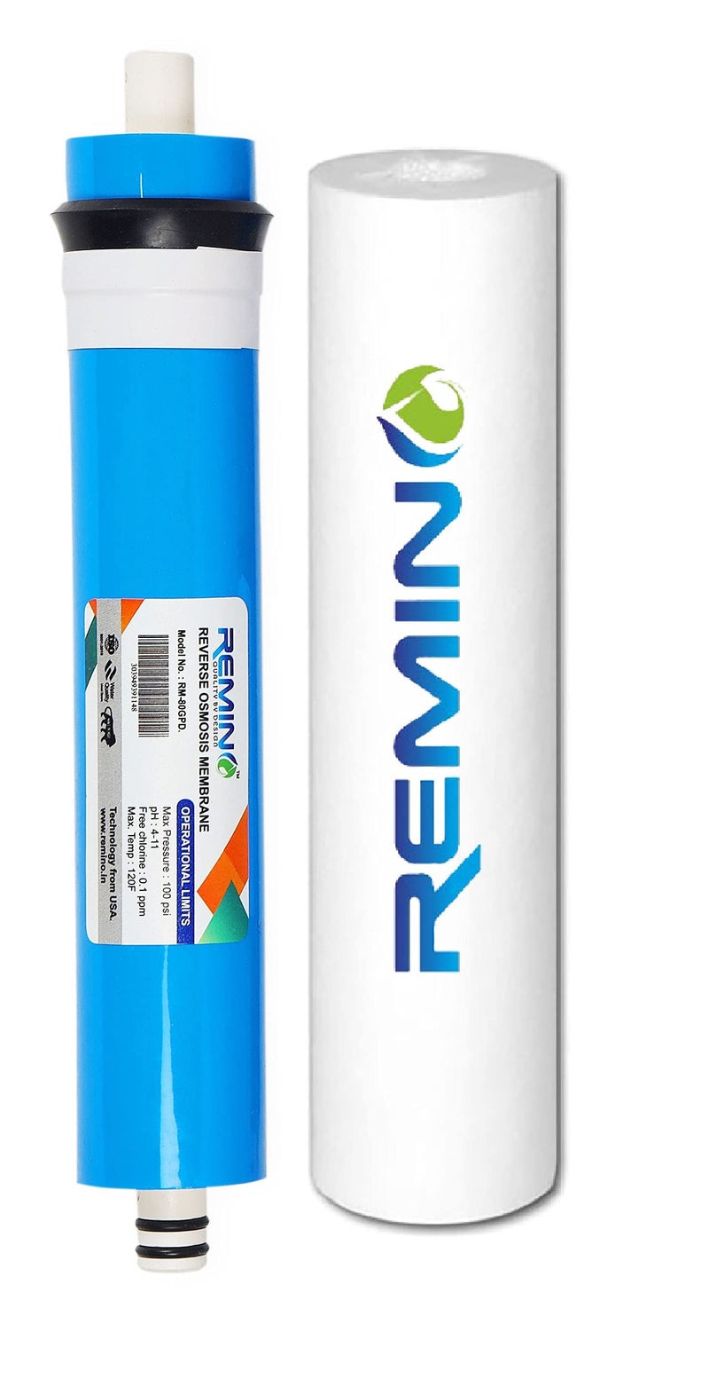 Remino 80 GPD Ro membrane with Pre filter for All type of RO water purifier - Image 4