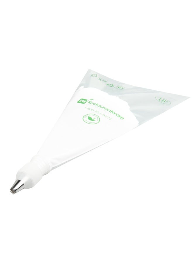 Restaurantware Pastry Tek Piping Tip, 1 Open Star Decorating Tip - #4B, Dent-Resistant, Stainless Steel Icing Tip, Dishwasher-Safe, Decorate Cupcakes, Cakes, or Cookies - Image 2