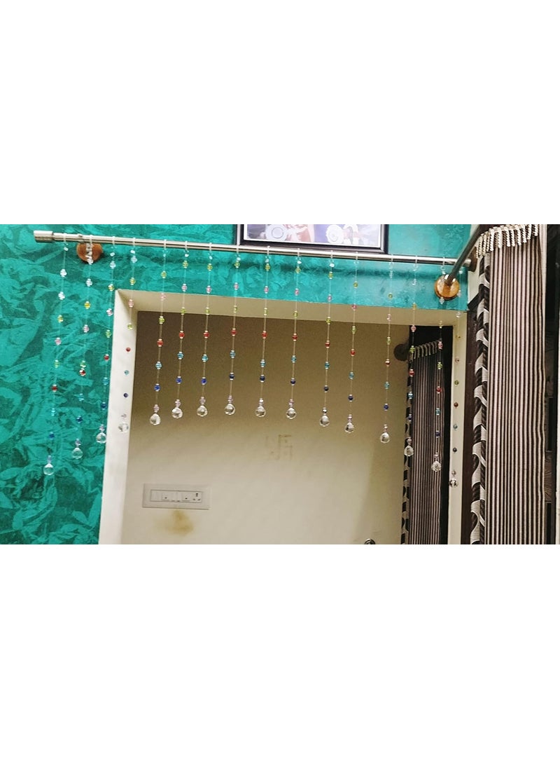 Light Wave LIGHT WAVE Curtains Acrylic 10 Strings Crystal Curtain with Original Glass Drops for Door Window Temple Partition Area Dcor Rainbow Color  - Image 3