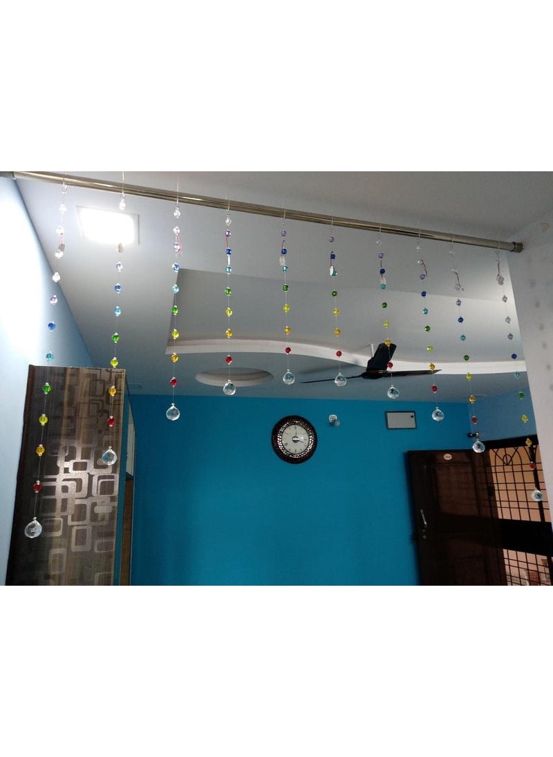 Light Wave LIGHT WAVE Curtains Acrylic 10 Strings Crystal Curtain with Original Glass Drops for Door Window Temple Partition Area Dcor Rainbow Color  - Image 5