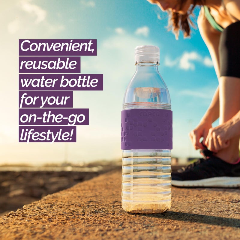 Copco Hydra Water Bottle with Spill-Resistant Lid, 16.9 oz - Reusable Tritan Non-Slip Sleeve, Twist-Open Body - BPA-Free, Leak-Proof, Durable & Portable for Gym, Office, School (Lime Green) - Image 2