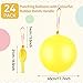 HSLCGF 24 Pcs Yellow Punch Balloons Bounce with Rubber Band Handle Punching Balloon Heavy Duty for Birthday party favors Kid Yellow - Image 4