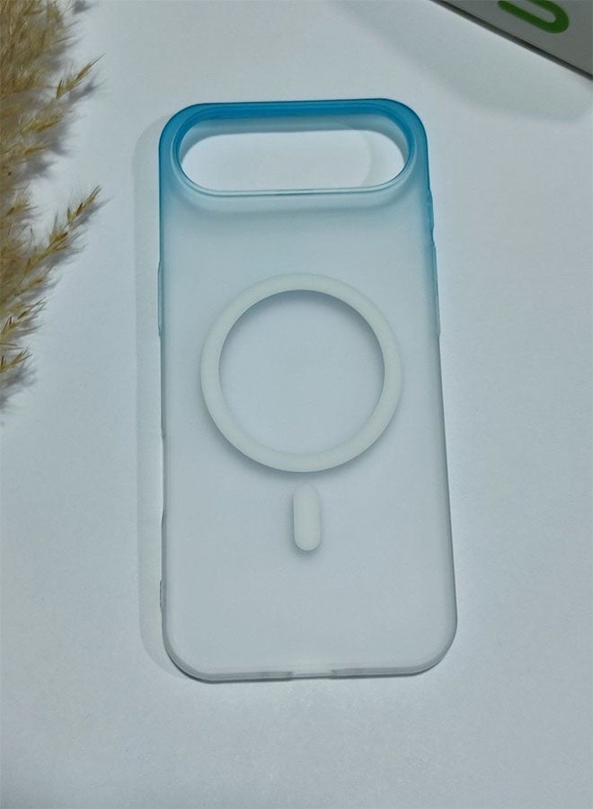 MagSafe Case for iPhone 17 Air, Slim Semi-Transparent Case, Shockproof, Scratch and Fingerprint Resistant, Supports Magnetic Wireless Charging - Blue - Image 5