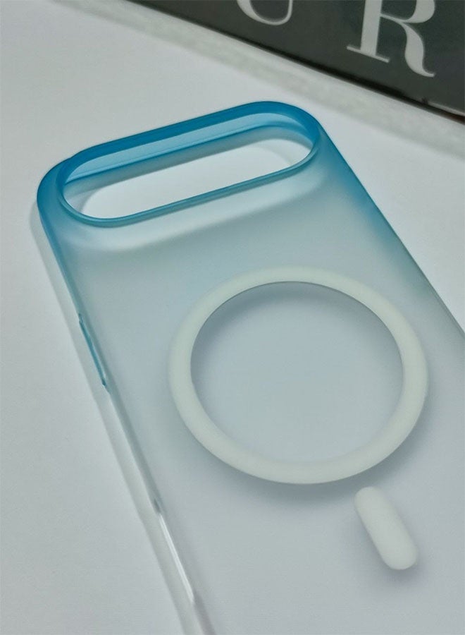 MagSafe Case for iPhone 17 Air, Slim Semi-Transparent Case, Shockproof, Scratch and Fingerprint Resistant, Supports Magnetic Wireless Charging - Blue - Image 3