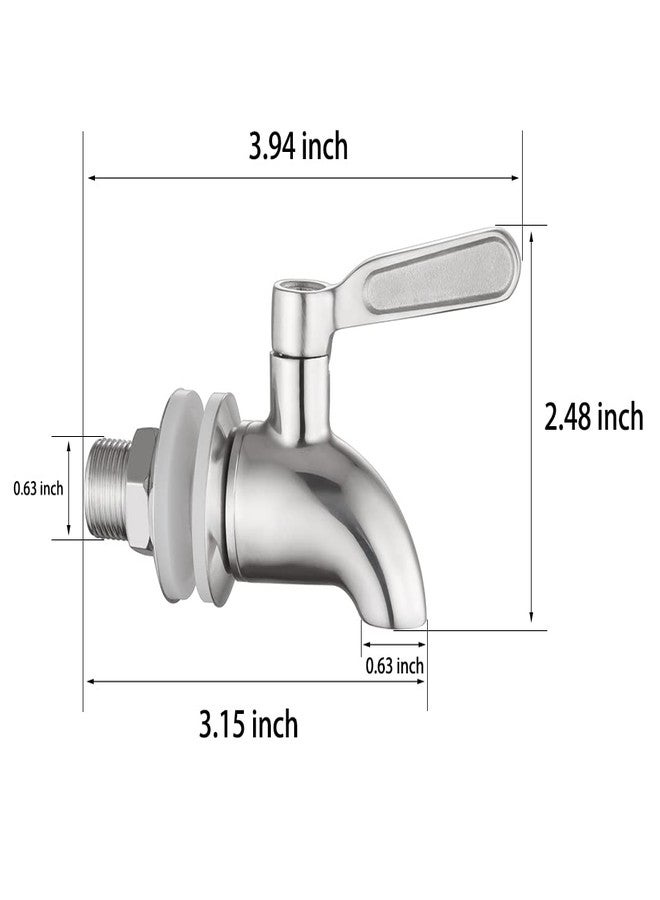Walkinginrain Beverage Dispenser Replacement Spigot,Stainless Steel Spigot for Water Dispenser,Drink Dispenser Replacement Faucet - Image 4
