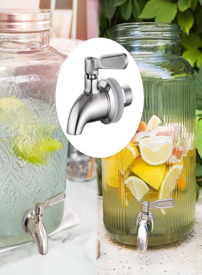 Walkinginrain Beverage Dispenser Replacement Spigot,Stainless Steel Spigot for Water Dispenser,Drink Dispenser Replacement Faucet - Image 2