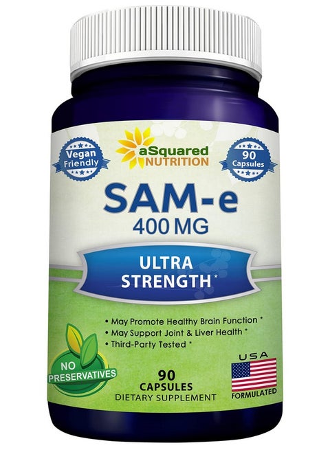 Same 400Mg Supplement 90 Capsules Same (Sadenosyl Methionine) To Support Mood Joint Health And Brain Function Extra Strength Vegan Sam E Pills