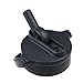 lifefactory Lifefactory BPA-Free Pivot Straw Cap for 12-Ounce, 16-Ounce, and 22-Ounce Glass Bottles, Onyx  - Image 2