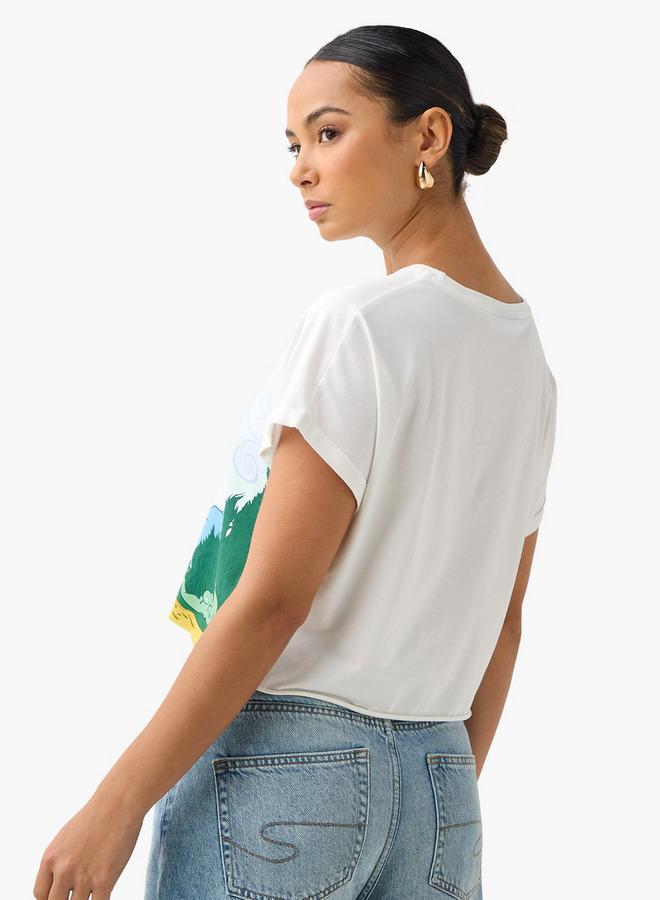 اس بي كاركترز تيشيرت فينسنت بطبعة وأكمام ممتدة - Image 3