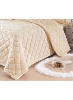 Winter quilt set, two-sided system, velvet face and soft fur side, 6 pieces, light fixed filling, quilt size 220 x 240 cm - pzsku/Z76D6EF9F9E8A3458B3B5Z/45/_/1725459731/36976a52-32d7-4fd6-b209-cab81654b2df