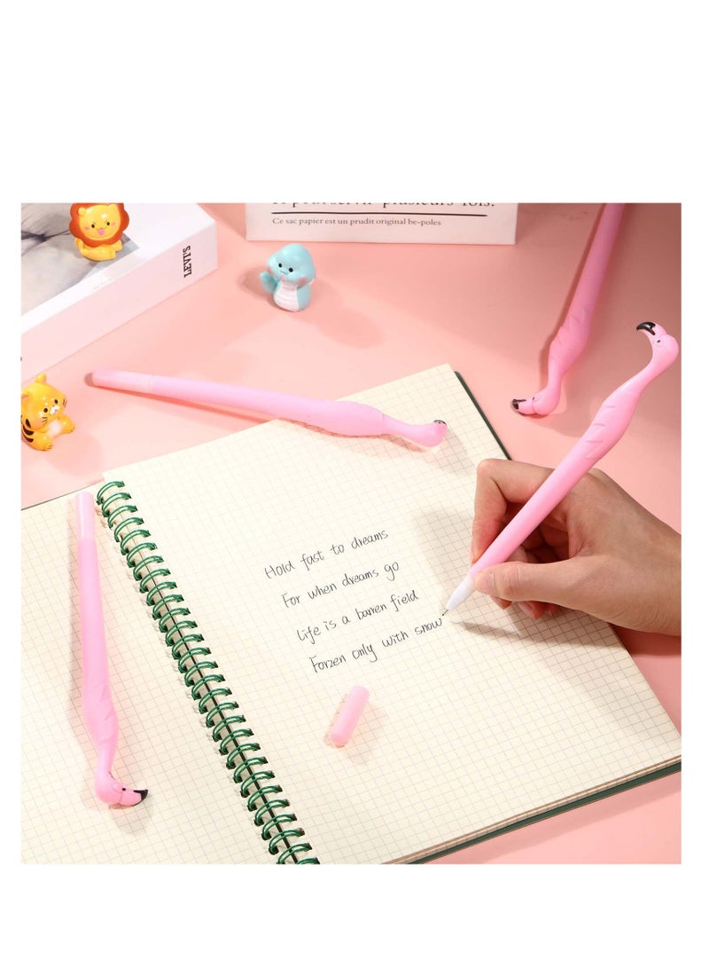 18 Adorable Pink Flamingo Ballpoint Pens for Kids Teachers and Parties 05mm Black Ink Fun Novelty School Supplies Gift - Image 2