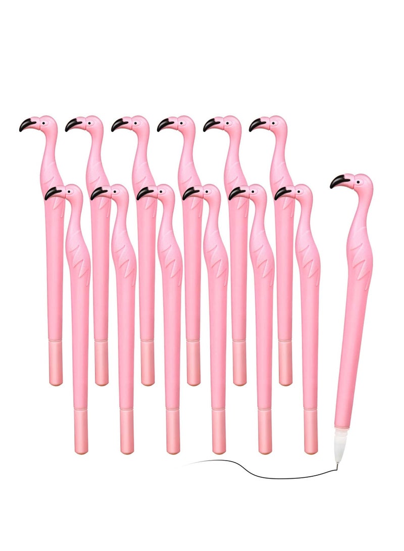 18 Adorable Pink Flamingo Ballpoint Pens for Kids Teachers and Parties 05mm Black Ink Fun Novelty School Supplies Gift - Image 1