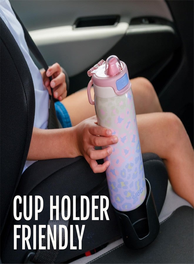 Ello Pop & Fill 18oz Stainless Steel Kids Water Bottle with Quick Fill Lid | Vacuum Insulated BPA Free Bottle with Leak Proof Straw and Chug Lid, Dishwasher Safe, Gift For Kids Teens, Preppy Cherries - Image 5