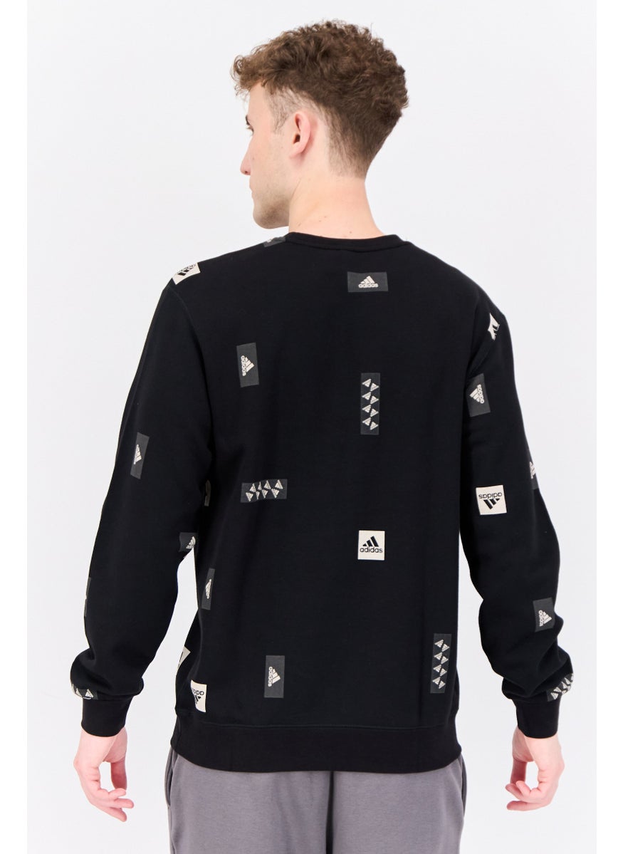 Adidas Men Sportswear Fit Long Sleeve Outdoor Sweatshirt, Multicolor  - Image 3