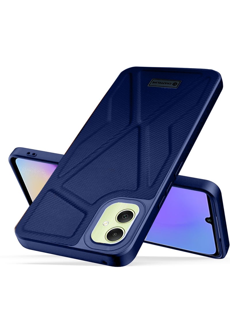 CHAPPELINE Soft Silicone Fabric Texture Case Cover For Samsung Galaxy A05 4G 2023 Navy Blue  - Image 2