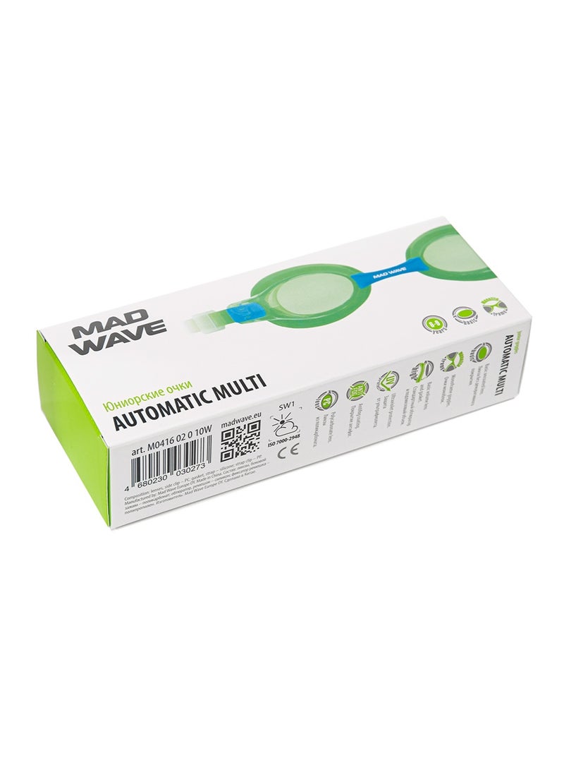 ماد ويف نظارات السباحة للأطفال ماد ويف أوتوماتيك مولتي جونيور – للجنسين، باللون الأخضر - Image 4