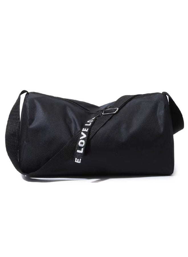 Hanayo Shoulder Bag Gym Bag for Women & Men Travel Duffel Bag Waterproof Carry On Weekender for Sports Yoga Gym (Black)  - Image 5