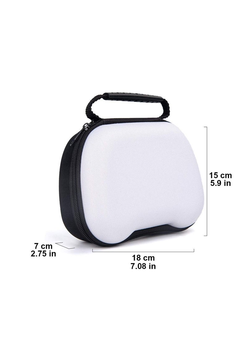 Y&D Fit for PS5 DualSense Controller Carry Case Storage Bag Travel Carrying Holder Shockproof Protective Hard 5 (White+Black) - Image 4