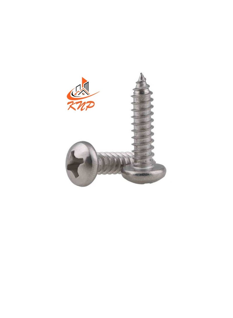 KNP KNP Pan Head Self-Tap Screws - Pack of 60 (1/2" x 6g) - Image 3