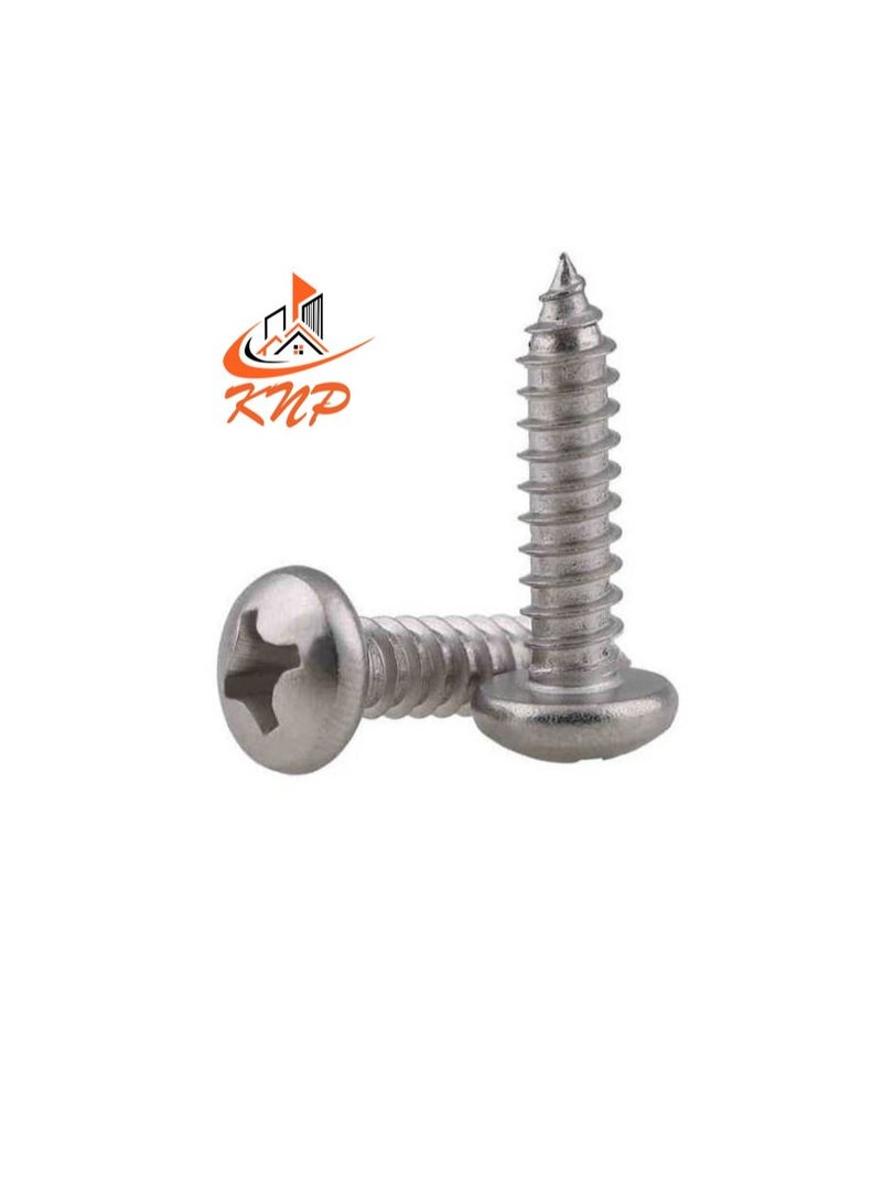 KNP KNP Pan Head Self-Tap Screws - Pack of 60 (1/2" x 6g) - Image 1