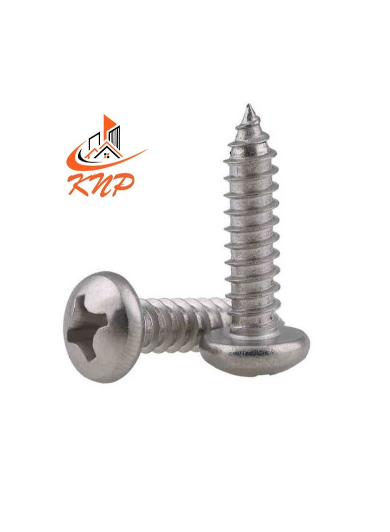 KNP KNP Pan Head Self-Tap Screws - Pack of 60 (1/2" x 6g) - Image 2